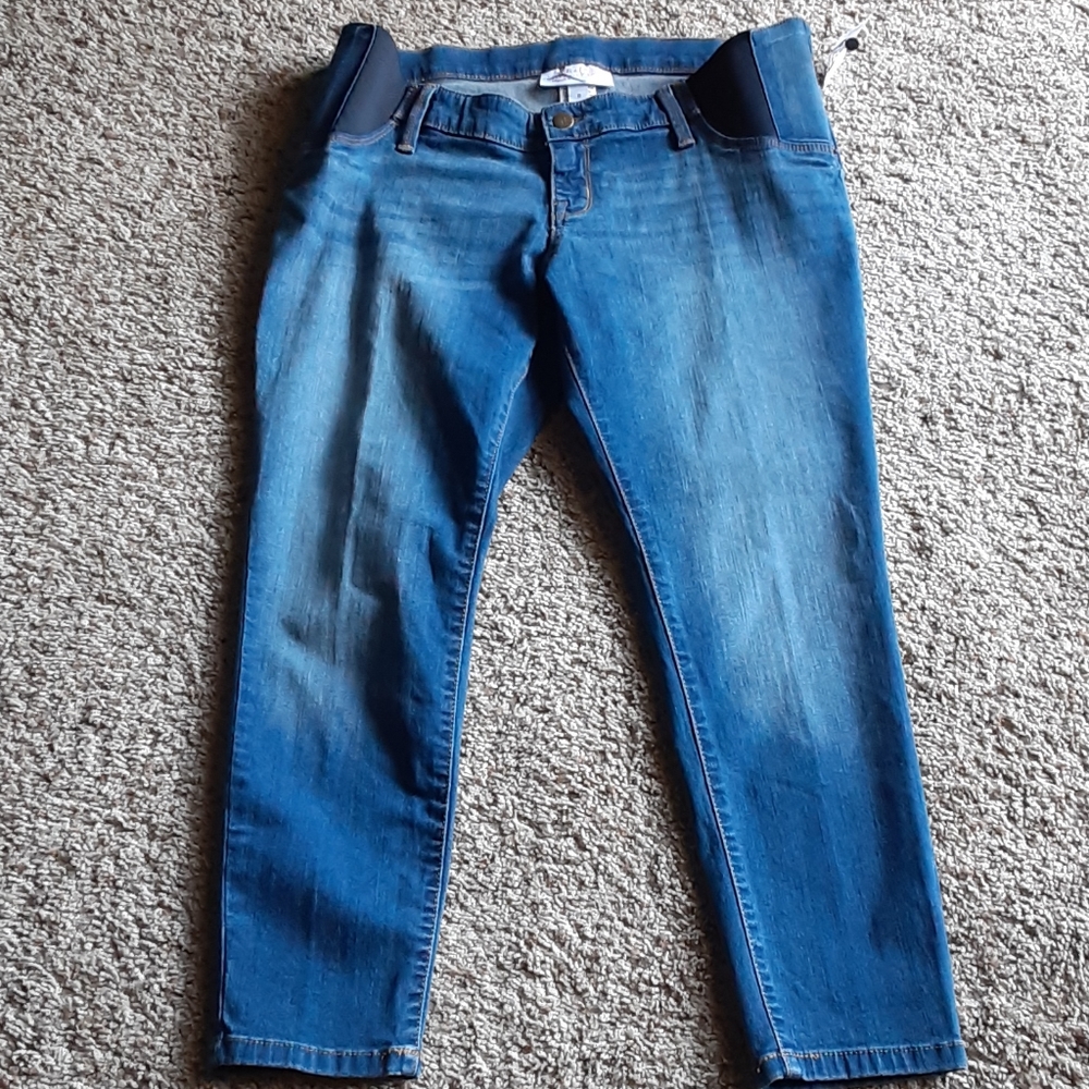 Isabel Maternity Skinny Crop Denim Jeans